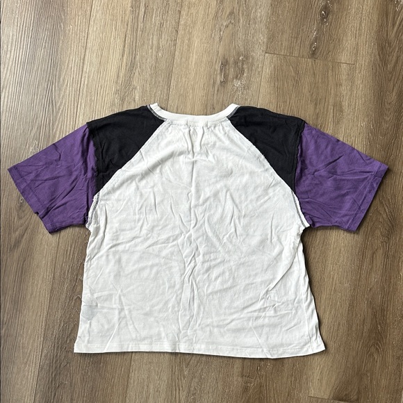 Northwestern University Purple and Black Crop Top - Picture 2 of 8